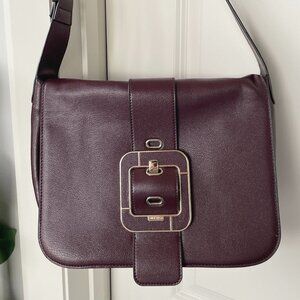 Y2K Nine West Square Red Brown Flap Vintage Purse Bag